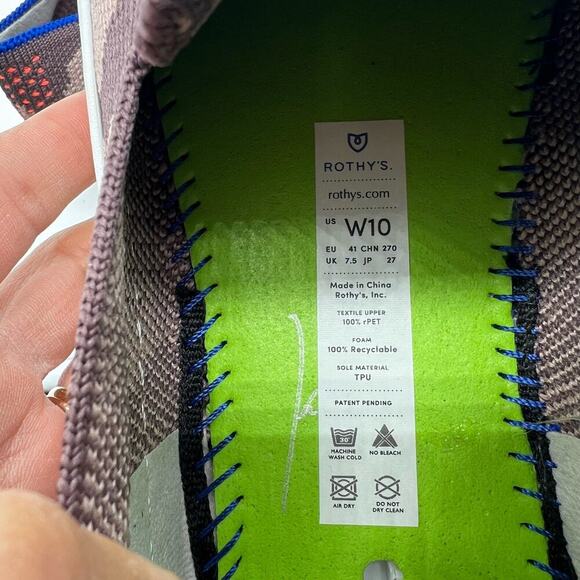 Rothy’s‎ Taupe Camo Slip On Sneakers Women’s Size 10 - Picture 12 of 12